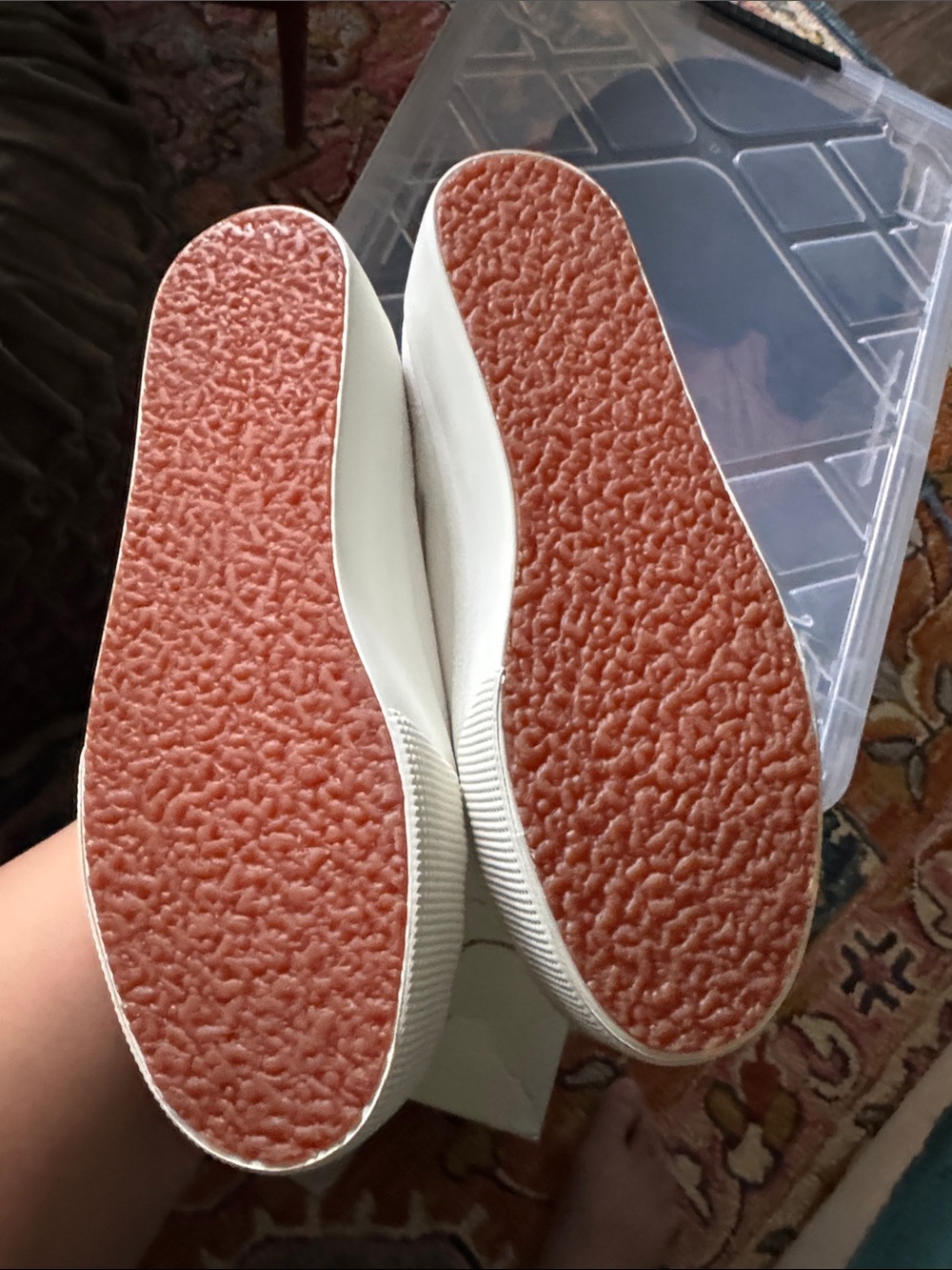 Superga Cream Canvas High-Top Sneakers - Picture 6 of 6